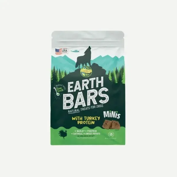 Earthborn Holistic EarthBars Minis Turkey & Barley & Pumpkin Dog Treats