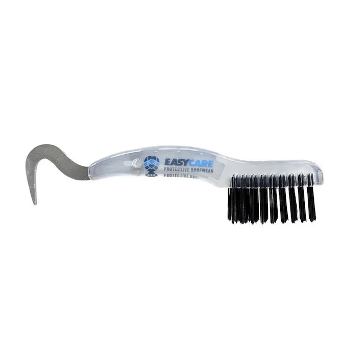 EasyCare Heavy-Duty Hoof Pick Wire Brush for Horses