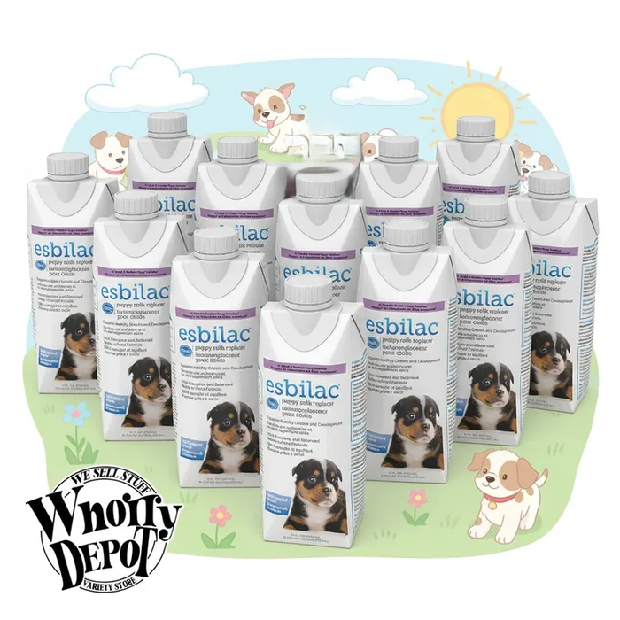 Esbilac Puppy Milk Replacer Liquid Complete Balanced Digestible Nutrition 16oz. 12-Pack