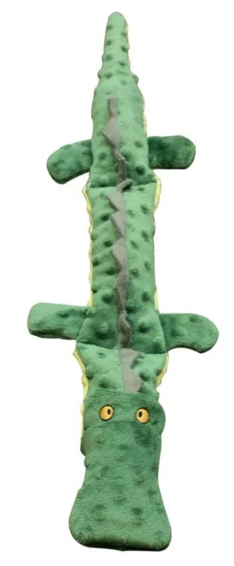 Ethical Pet Skineeez Extreme Triple Squeak Crocodile Dog Toy (25″)