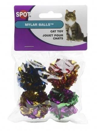 Ethical Pet SPOT Mylar Balls Cat Toy (4-Pack)