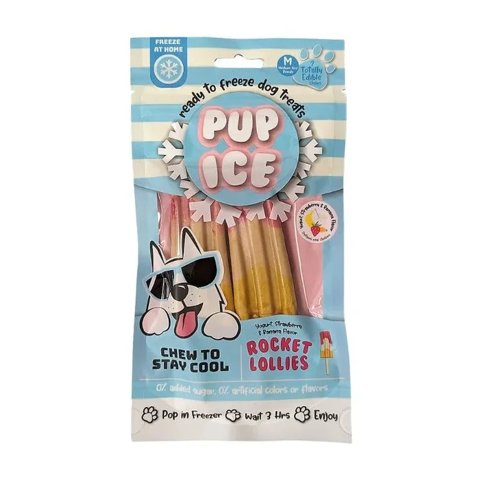 ETHICAL PUP ICE Rocket Strawberry Banana 2 Pack