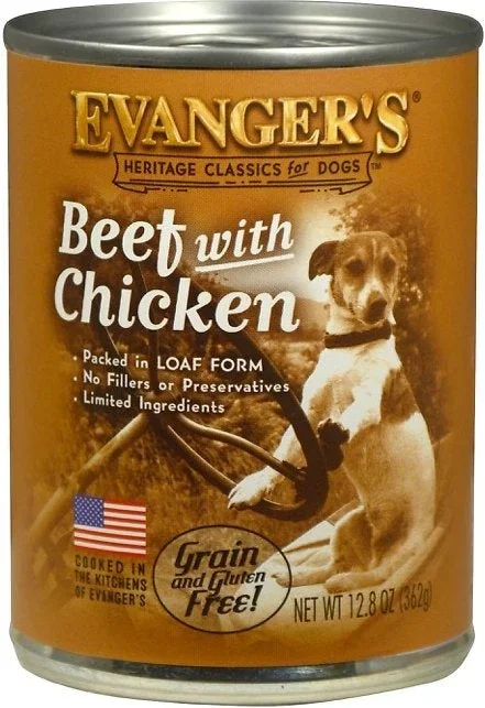 Evanger’s Beef with Chicken Canned Dog Food