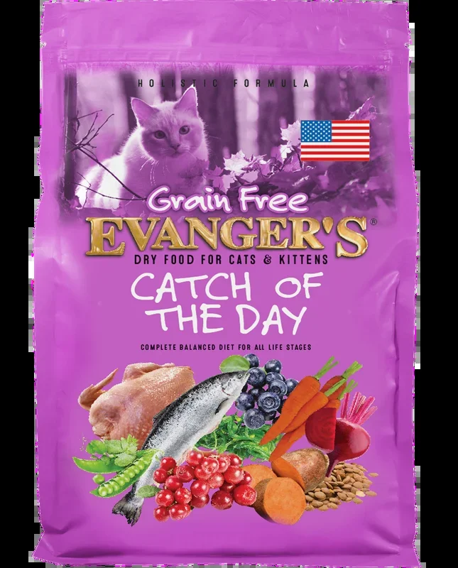Evanger’s Grain Free Catch Of The Day Dry Cat Food, 4.4-lb Bag