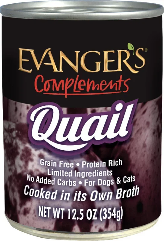 Evanger’s Grain Free Quail Canned Food for Dogs and Cats