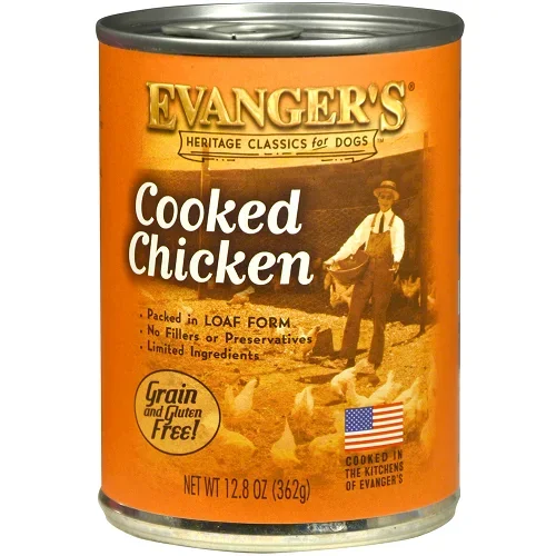 Evanger’s Heritage Classic Cooked Chicken Dog Food (12.8-oz, single can)