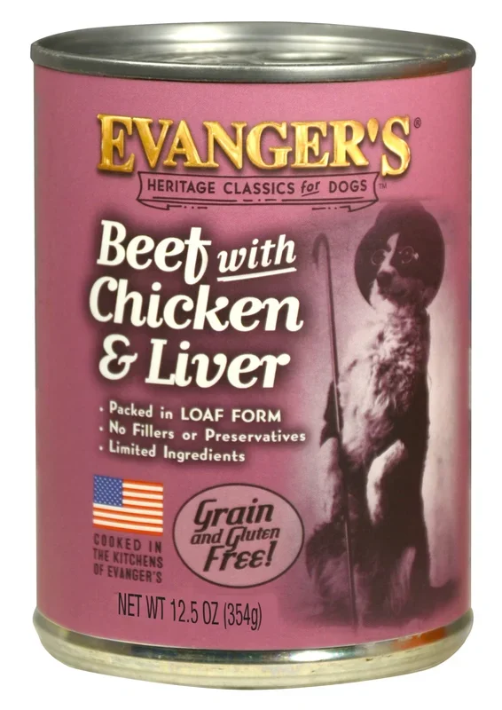 Evanger’s Heritage Classic for Dogs Beef with Chicken & Liver