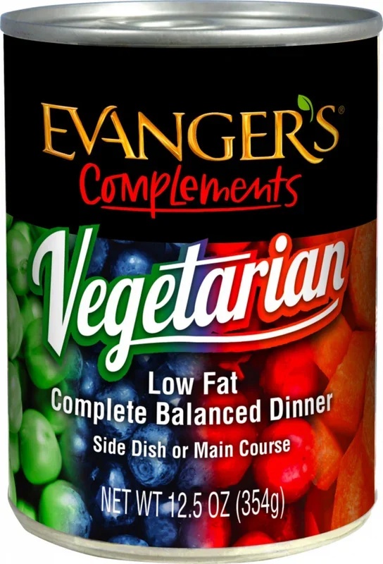 Evanger’s Low Fat Super Premium All Fresh Vegetarian Dinner Canine and Feline Canned Food