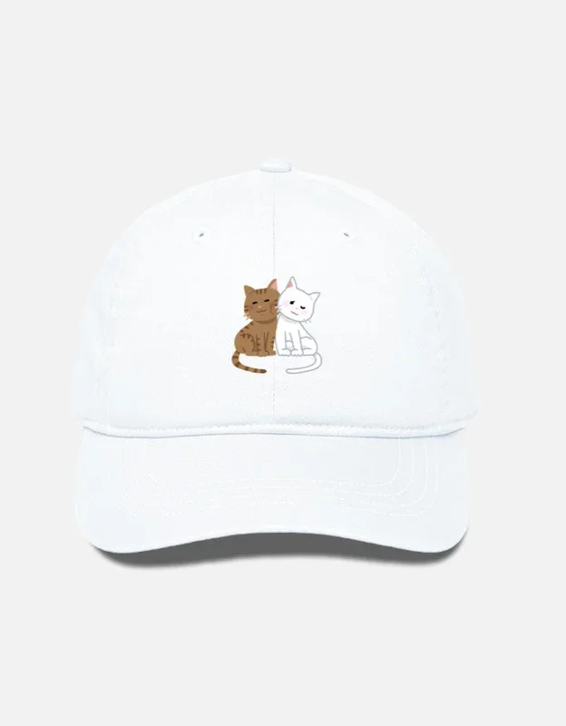 EverythingBoho Two Cats BaseBall Cap