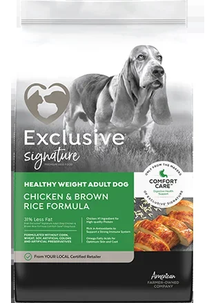 Exclusive Pet Food Exclusive Signature Healthy Weight Adult Dog Chicken & Brown Rice Formula