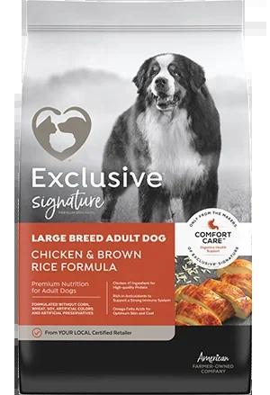 Exclusive Signature Large Breed Adult Dog Chicken & Brown Rice Formula Dog Food