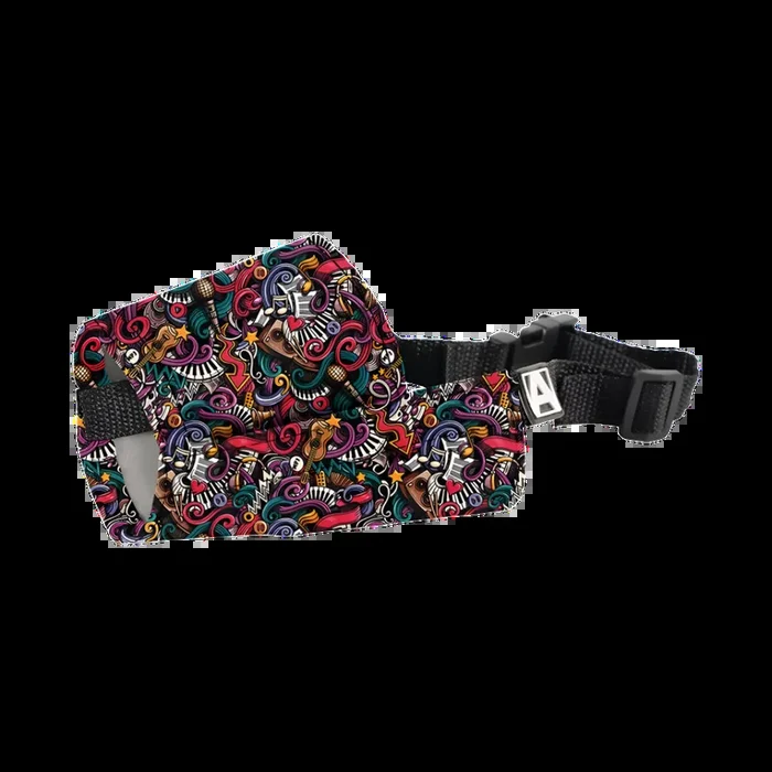 Extra Large Music Patterned Muzzle for Dogs by Artero