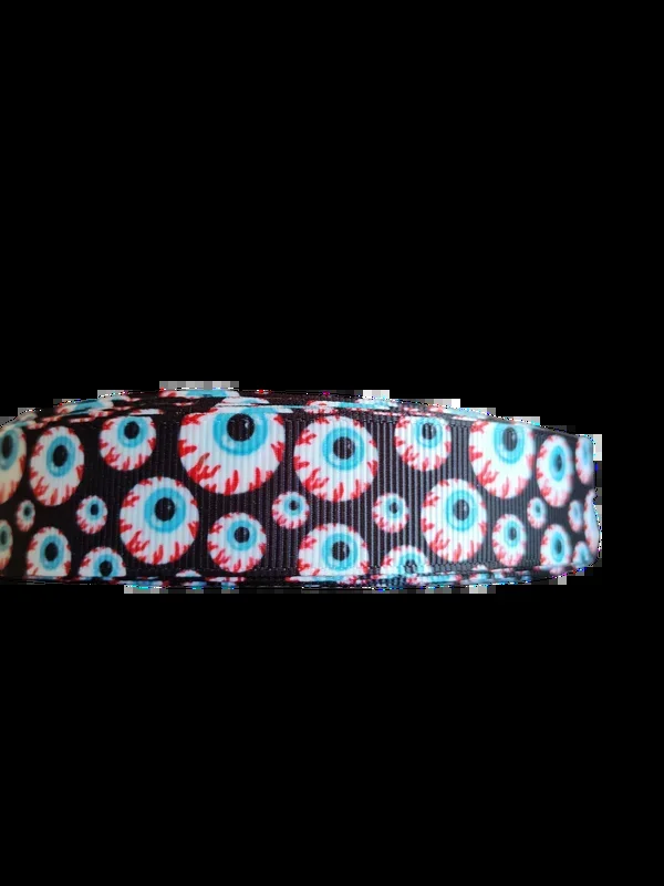 Eyeballs Nylon Dog Collar, Leash