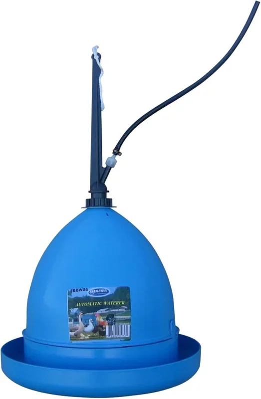 Farm-Tuff Plastic Poultry Hanging Waterer Blue – 14X14X13 IN