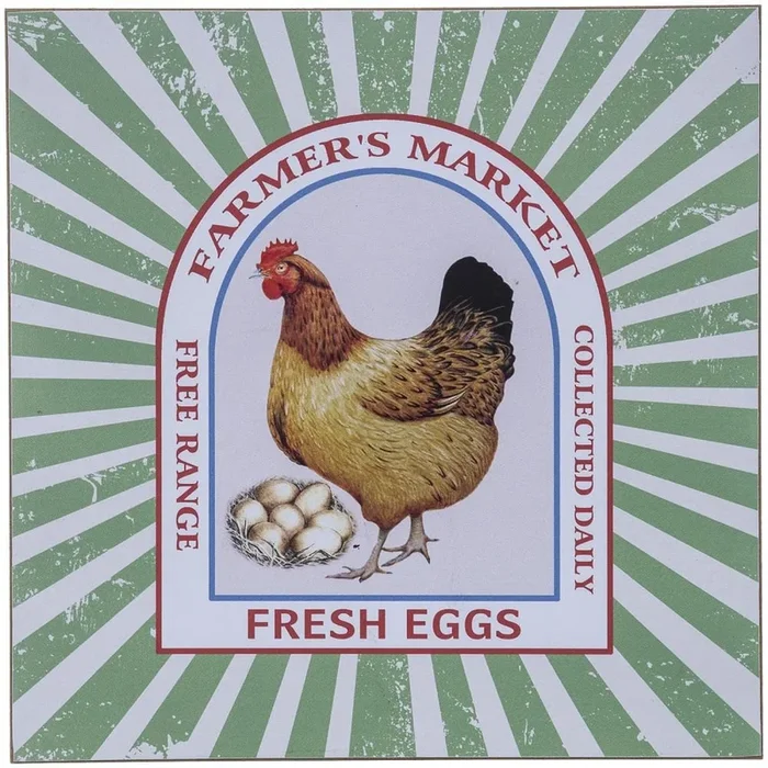 Farmer’s Market Fresh Eggs Wall Hanging