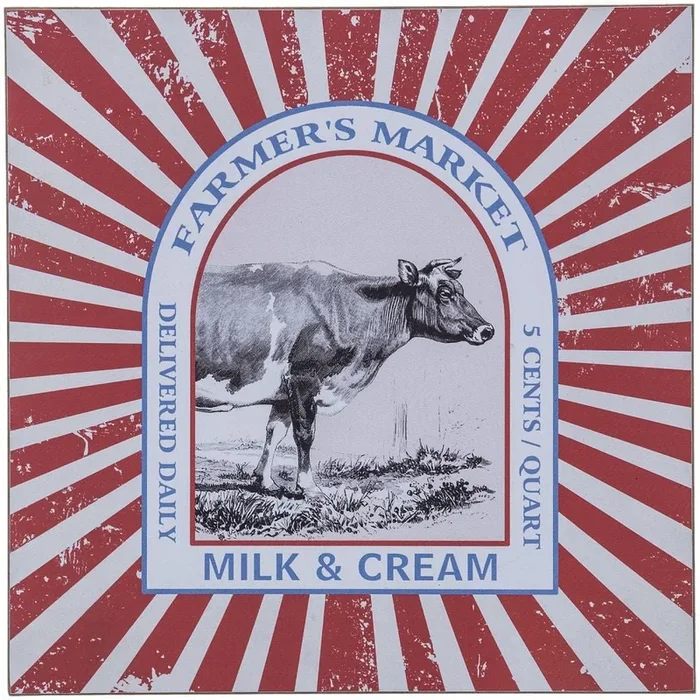 Farmer’s Market Milk & Cream Wall Hanging