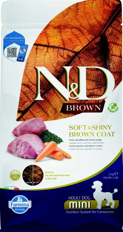 Farmina Dog Dry GF BROWN Coat Adult Lamb Mini 4.4#