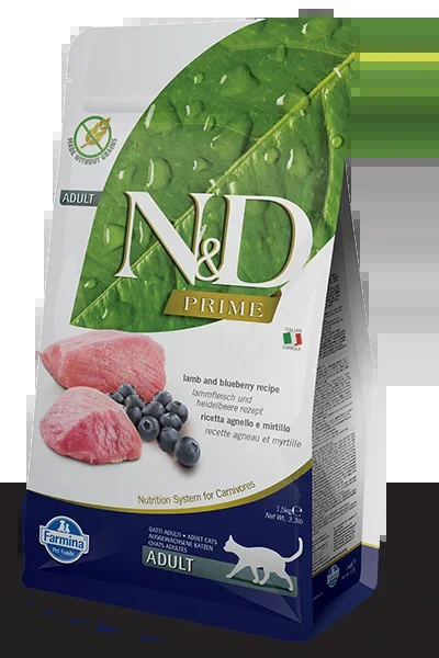 Farmina N&D Prime Formula Lamb & Blueberry Adult Cat Food