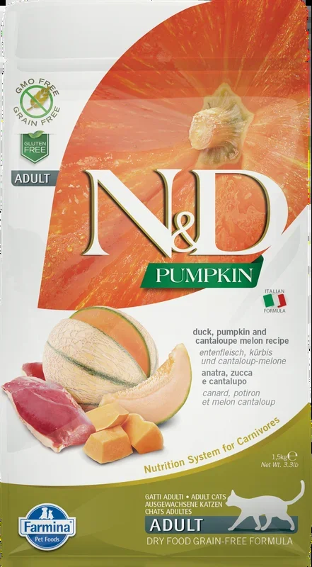 Farmina N&D Pumpkin Duck & Cantaloupe Dry Cat Food