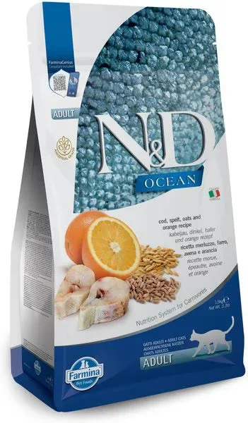 FARMINA Natural & Delicious Wild Cod Ancestral Grains Formula Dry Cat Food