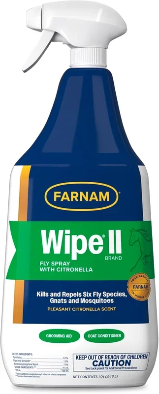 Farnam Wipe II Fly Spray with Citronella – 32 oz
