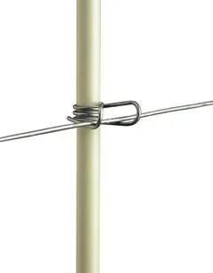 Fiberglass Rod Posts – Highly Visible 3/8″ x 48″ White Posts for Garden Fencing, Quick Clip Compatible
