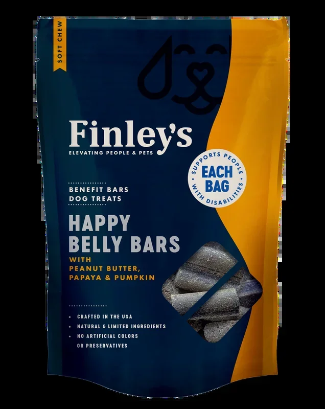 Finley’s Happy Belly Soft Chew Benefit Bars Dog Treats