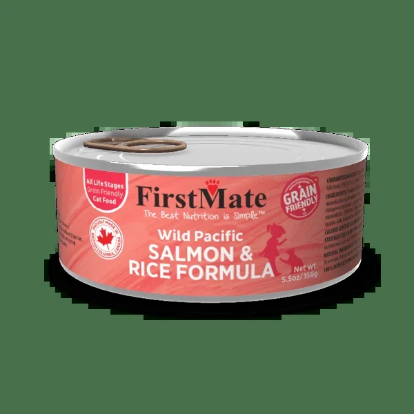 FirstMate Cat Can Wild Pacific Salmon & Rice 5.5oz
