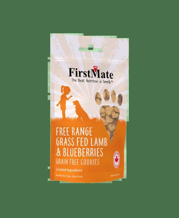 FirstMate Free Range Grass Fed Lamb & Blueberries Treats 8oz