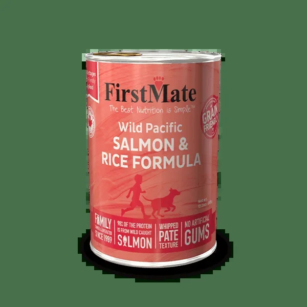 FirstMate Pet Foods Limited Ingredient Wild Pacific Salmon & Rice Formula Canned Dog Food