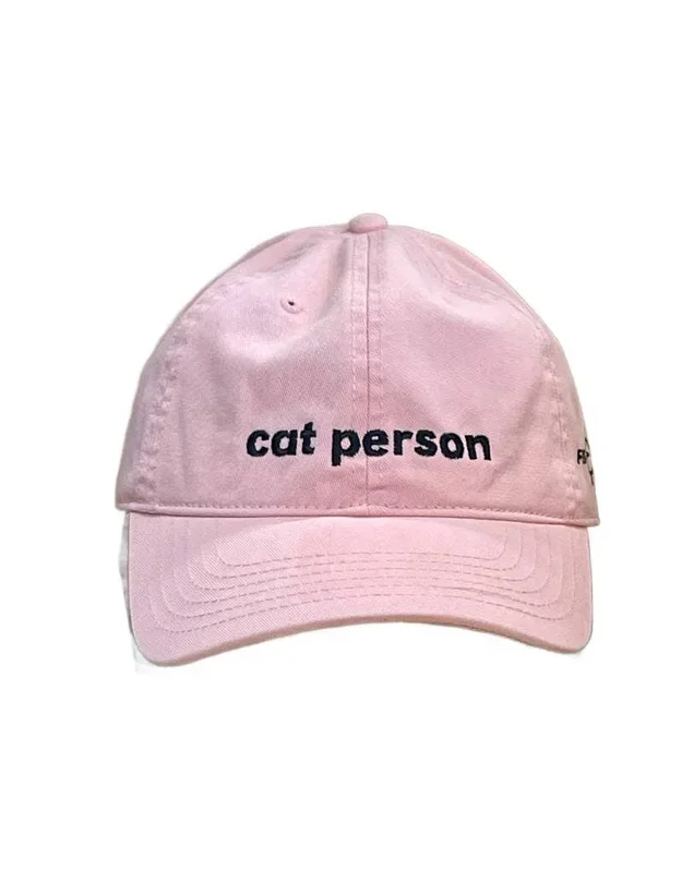 FISH & BONE Cat Person Cap Pink
