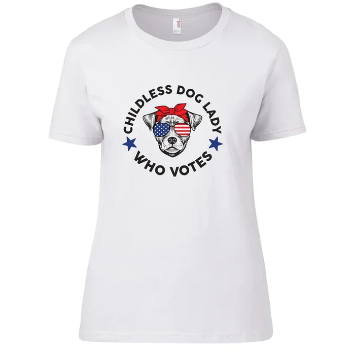 FISH & BONE Childless Dog Lady T-shirt White