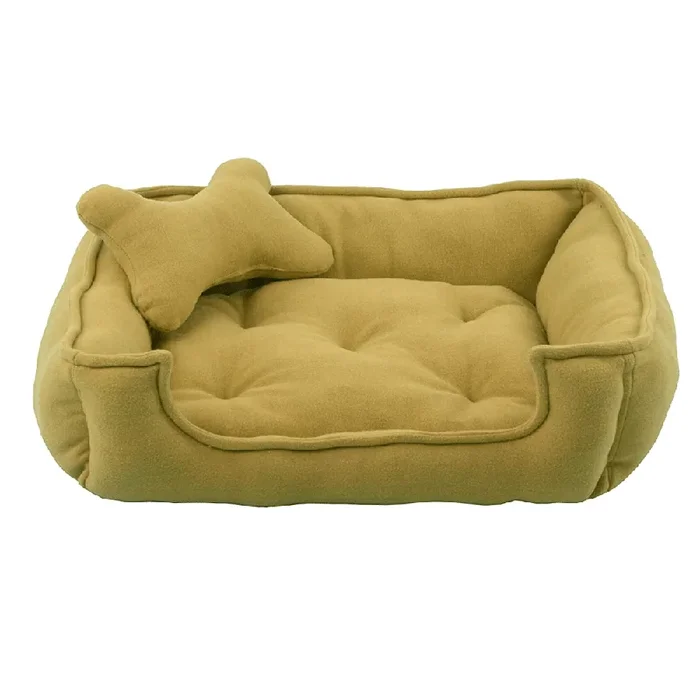 Fluffy’s Luxurious Reversible Bed for Dogs and Cats (Beige)