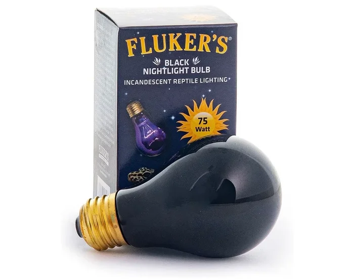 Fluker’s Incandescent Black Nightlight Bulbs for Reptiles, 75 Watt