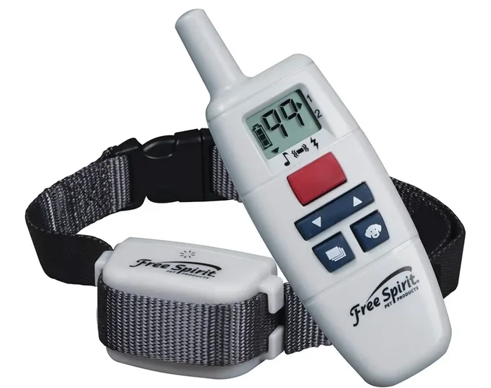 FreeSpirit Dog Training Collar with Remote – Waterproof – Rechargeable – With Tone, Vibration & Static – For Small & Large Dogs
