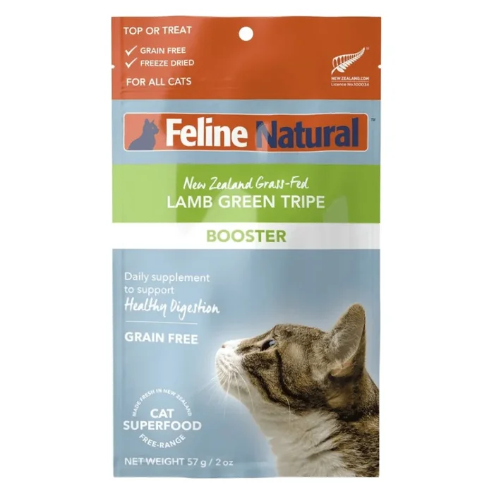 Freeze Dried Cat Food Topper – Lamb Green Tripe Booster – 2 oz