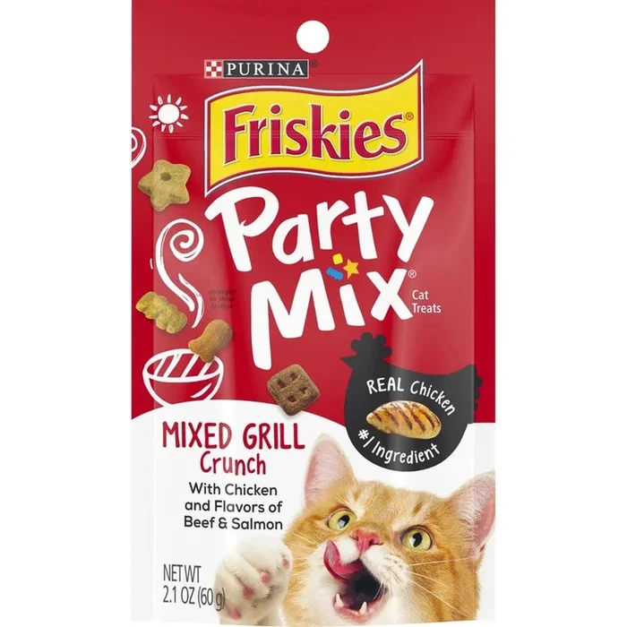 Friskies Party Mix Mixed Grill Crunch Cat Treats