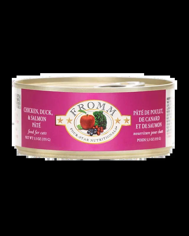 Fromm Chicken, Duck & Salmon Pate Wet Cat Food 5.5oz