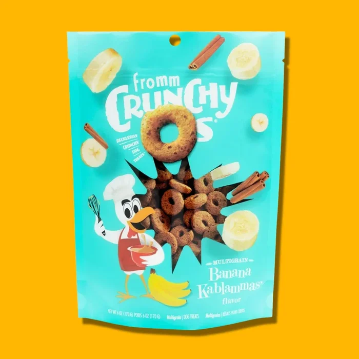Fromm Crunchy O’s Grain Free Banana Kablammas Dog Treats 6 oz