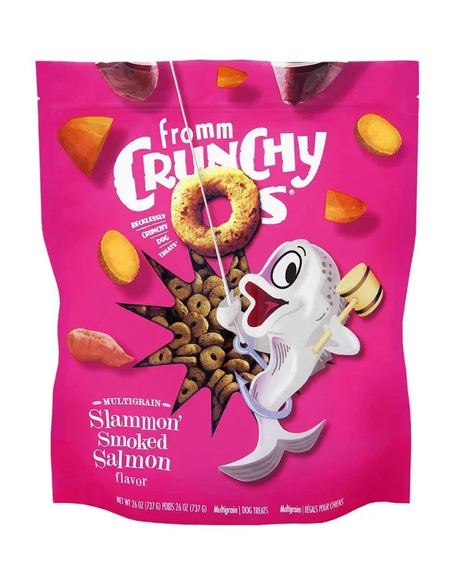 Fromm Crunchy O’s Slammon Smoked Salmon Dog Treats 26oz