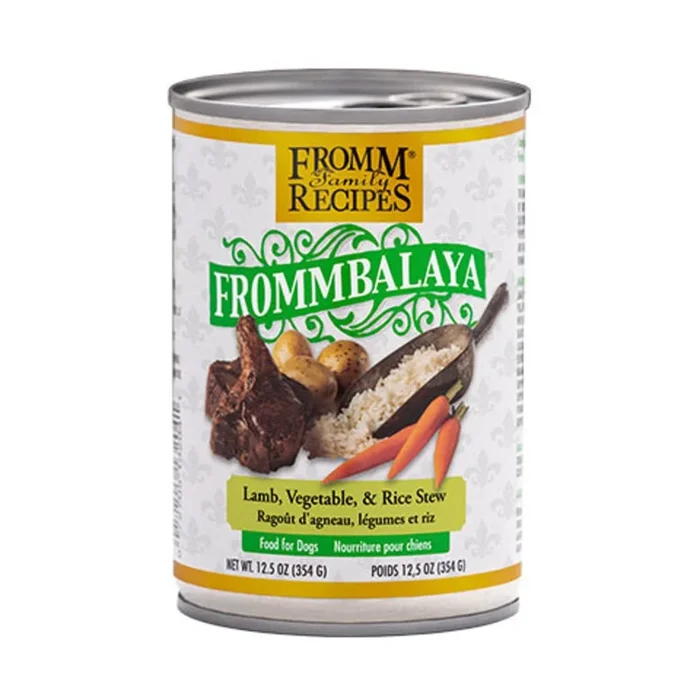 Fromm Frommbalaya Wet Dog Food – Lamb, Vegetable, & Rice Stew – 12.5oz Can