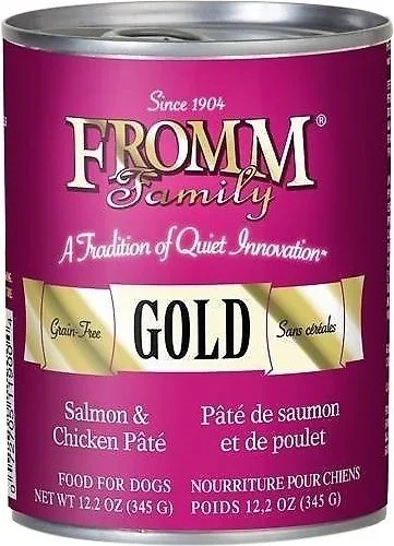 Fromm Gold Grain-Free Salmon & Chicken Pâté Wet Dog Food