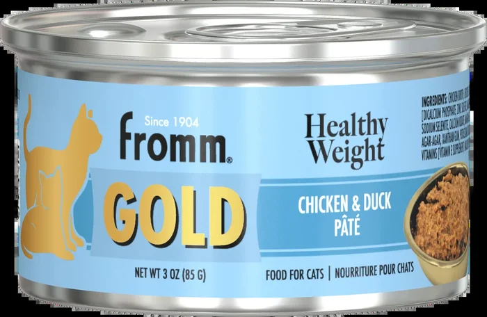 Fromm Gold Healthy Weight Adult Chicken & Duck Pate Wet Cat Food 3oz