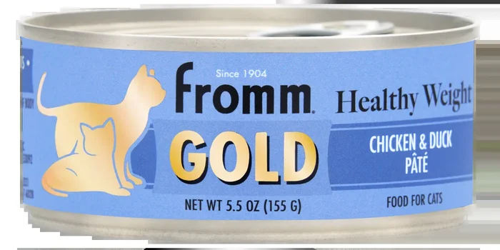 Fromm Gold Healthy Weight Adult Chicken & Duck Pate Wet Cat Food 5.5oz