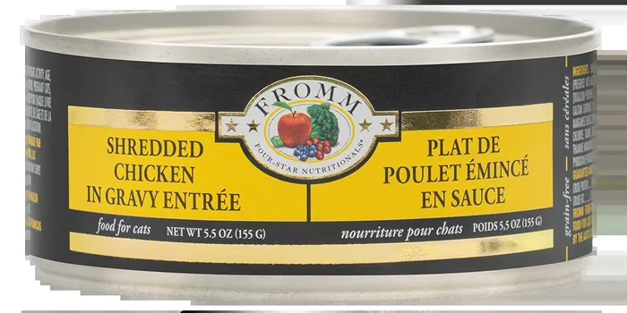 Fromm Shredded Chicken in Gravy Wet Cat Food 3oz