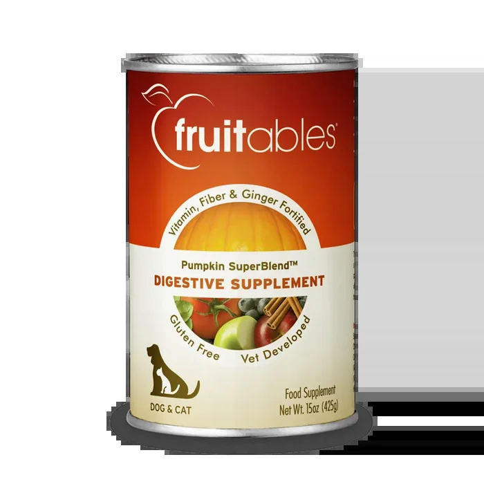 Fruitables Pumpkin SuperBlend Digestive Supplement for Dogs & Cats 15oz
