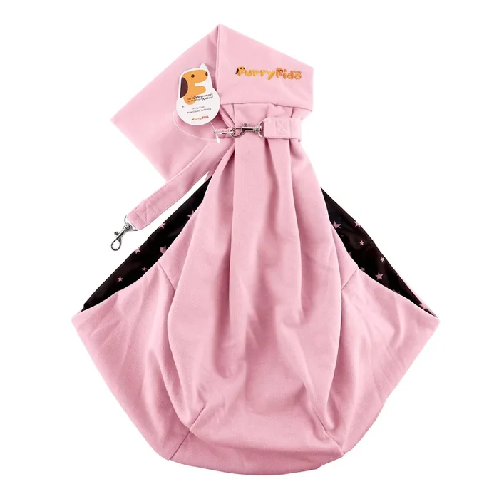 Furry Fido Pet Supplies – Furry Fido Classic Reversible Pet Sling – Pink