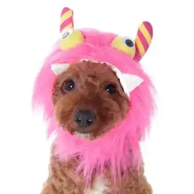 Furry Monster Hat – Pink