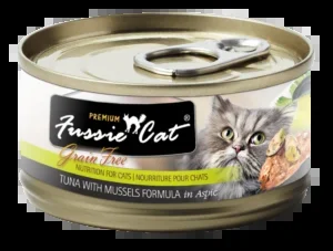 Fussie Cat Can Tuna and Mussel in Aspic GF 2.82oz