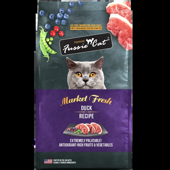 Fussie Cat Market Fresh Dry Cat Food – Duck – 4lb Bag